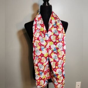 Festive Snowman Print Scarf